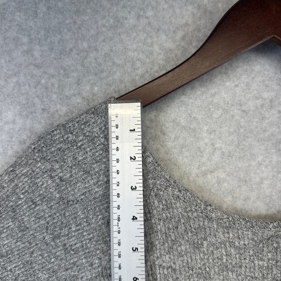 Shabbella Top Womens Large Gray Rayon Blend Scoop Back Long Sleeve Pullover NWT - Picture 11 of 12